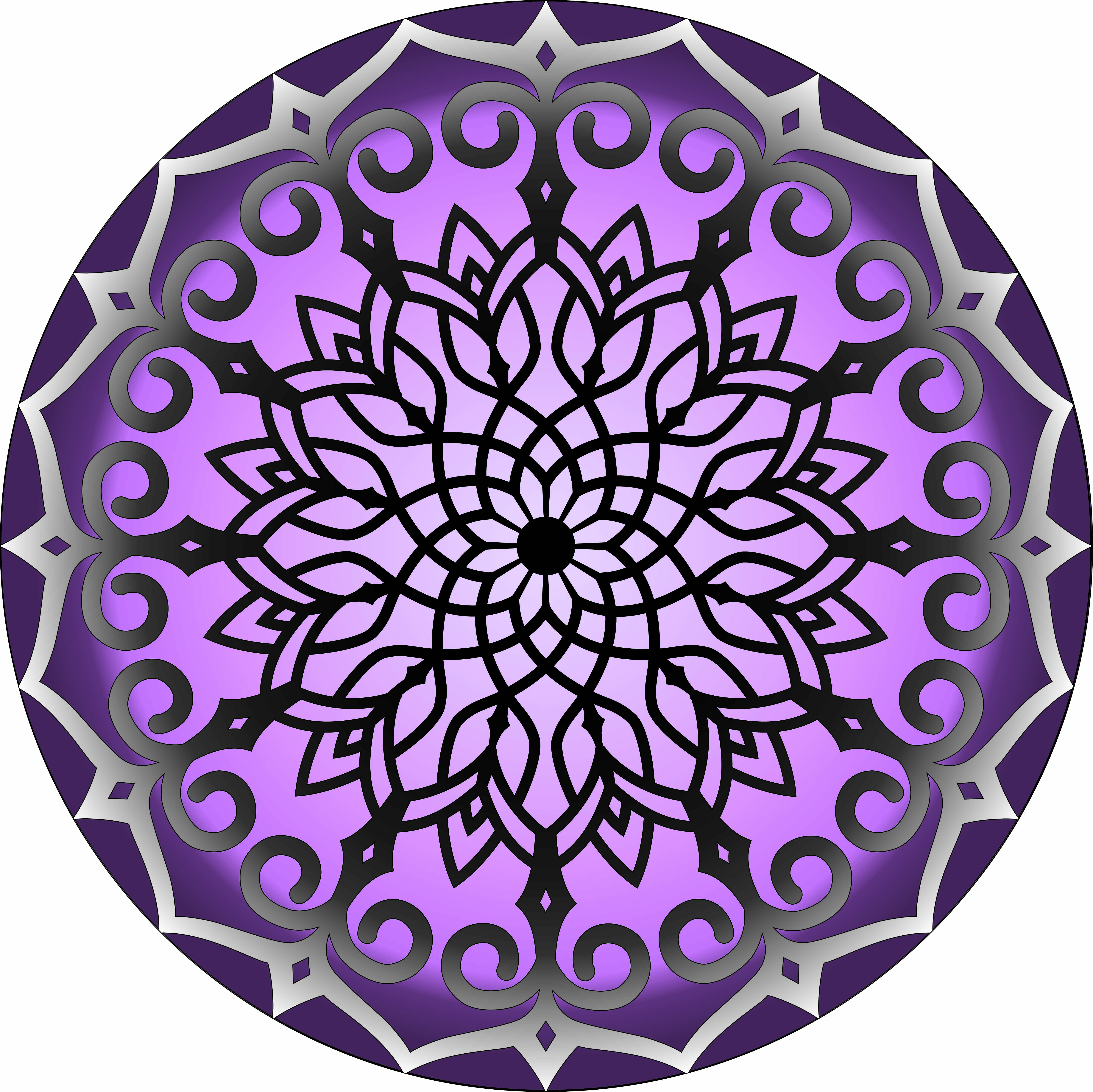 The Bloom of Persephone mandala crochet-along